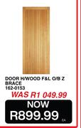 Door H/Wood F&L O/B Z Brace 162-0153