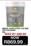 Medal 20L Acrylotex 4 In 1 STD Colours