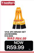 Hamilton's Viva 3PC Brush Set 25/38/50MM 616-0056