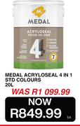 Medal 20L Acrylo Seal 4 In 1 STD Colours