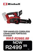 Einhell Top Handled Cordless Chain Saw Fortexxa 510-0324