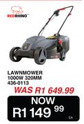 Red Rhino Lawnmower 1000W 320MM 436-0113