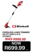 Einhell Cordless Lawn Trimmer GC-CT 18/24 LI P-S 510-0075