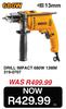 Ingco Drill Impact 680W 13mm 319-0707