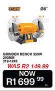 Ingco Grinder Bench 350W 200mm 319-1242
