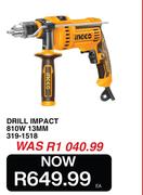 Ingco Drill Impact 810W 13MM 319-1518