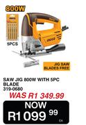 Ingco Saw Jig 800W With 5 Pc Blade 319-0680