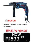 Bosch Impact Drill GSB 16 RE 578-0062