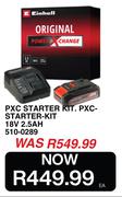 Einhell PXC Starter Kit 18V 2.5Ah 510-0289