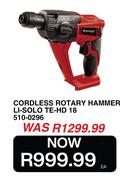 Einhell Cordless Rotary Hammer LI-SOLO TE-HD 18 510-0296