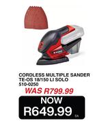 Einhell Cordless Multiple Sander TE-OS 18/150 LI SOLO 510-0250