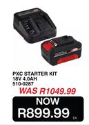 Einhell PXC Starter Kit 18V 4.0Ah 510-0287