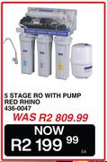 Red Rhino 5 Stage RO With Pump 436-0047