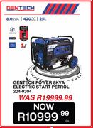 Gentech Power 8 KVA Electric Start Petrol 204-0304
