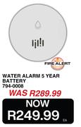 Fire Alert Water Alarm 5 Year Battery 794-0008