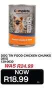 Complete Dog Tin Food Chicken Chunks 129-0030-385g