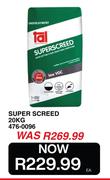 Tal Super Screed 476-0096-20Kg