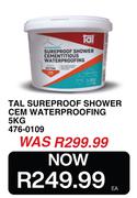 Tal Sureproof Shower Cem Waterproofing 476-0109