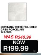 Montana White Polished Gres Porcelain 149-0396