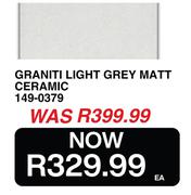 Graniti Light Grey Matt Ceramic 149-0379