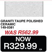 Graniti Taupe Polished Ceramic 149-0381