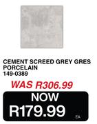 Cement Screed Grey Gres Porcelain 149-0389