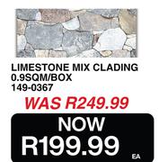Limestone Mix Clading 0.9SQM/Box 149-0367