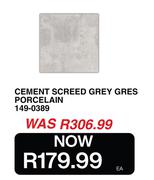 Cement Screed Grey Gres Porcelain 149-0389