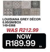 Louisiana Grey Decor 0.9SQM/Box 149-0368