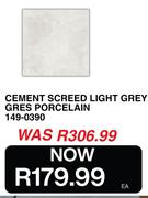 Cement Screed Light Grey Gres Porcelain 149-0390