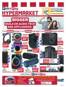 Pick n Pay Hypermarket : Bigger Deals On Audio Tech And Appliances (07 July - 19 July 2026)
