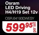 Osram LED Driving H4/H19 Set 12V OSR64193DWESY