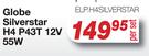 Globe Silverstar H4 P43T 12V 55W ELPH4SILVERSTAR