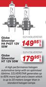 Globe Silverstar H4 P43T 12V 55W ELPH4SILVERSTAR