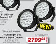 Truck-Lamp 7" Drivelight Set With 2 Black Clovers ELPTLDRIVE7PR