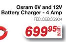 Osram 6V and 12V Battery Charger - 4 Amp