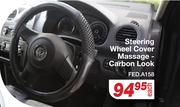 Steering Wheel Cover Massage - Carbon Look