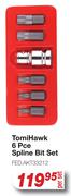 TomiHawk 6 Pce Spline Bit Set