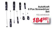 AutoKraft 8 Pce Screwdriver Set
