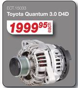 Starters & Alternators For Toyota Quantum 3.0 D4D ECT.15033