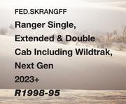 Seat Covers: Ford Ranger - Ranger Single, Extended & Double Cab Incl Wildtrak, Next Gen 2023+