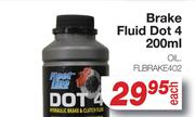 Brake Fluid Dot 4 200ml