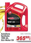 Auto Zone Synthetic 10W-40 Motor Oil AZC.10W405L-5L Each