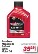 Autozone Monograde SAE-40 Motor Oil AZC.SAE40500ml-500ml Each