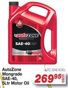 Auto Zone Monograde SAE-40 Motor Oil AZC.SAE405L-5L Each