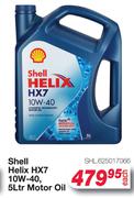 Shell Helix HX7 10W-40 Motor Oil SHL.625017066-5L Each