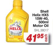 Shell Helix HX5 15W-40 Motor Oil SHL.38017-500ml Each