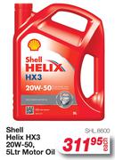 Shell Helix HX3 20W-50 Motor Oil SHL.8600-5L