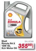 Shell Rimula R4 X 15W-40 Motor Oil SHL.97308-5L Each