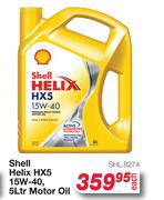 Shell Helix HX5 15W-40 Motor Oil SHL.8274-5L Each